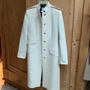 Very RARE Dolce & Gabbana Brown Black Leopard Animal Print Cream Bone Ivory Coat